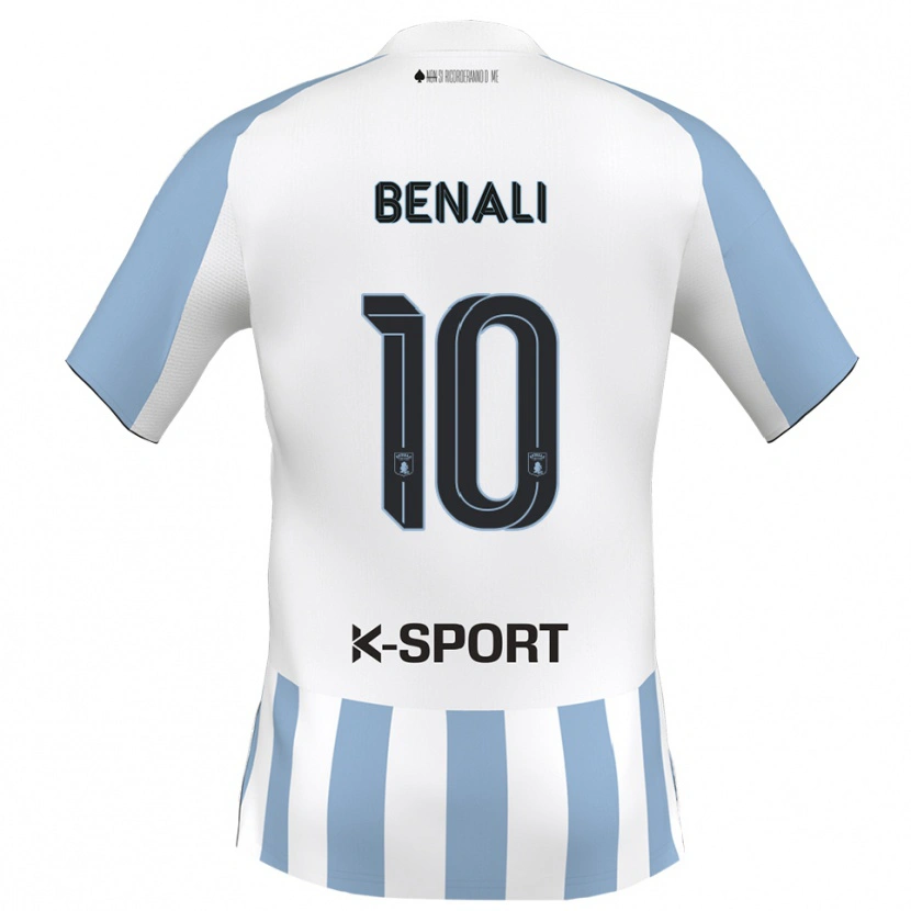 Danxen Damen Ahmad Benali #10 Weiß Himmelblau Heimtrikot Trikot 2025/26 T-Shirt Österreich