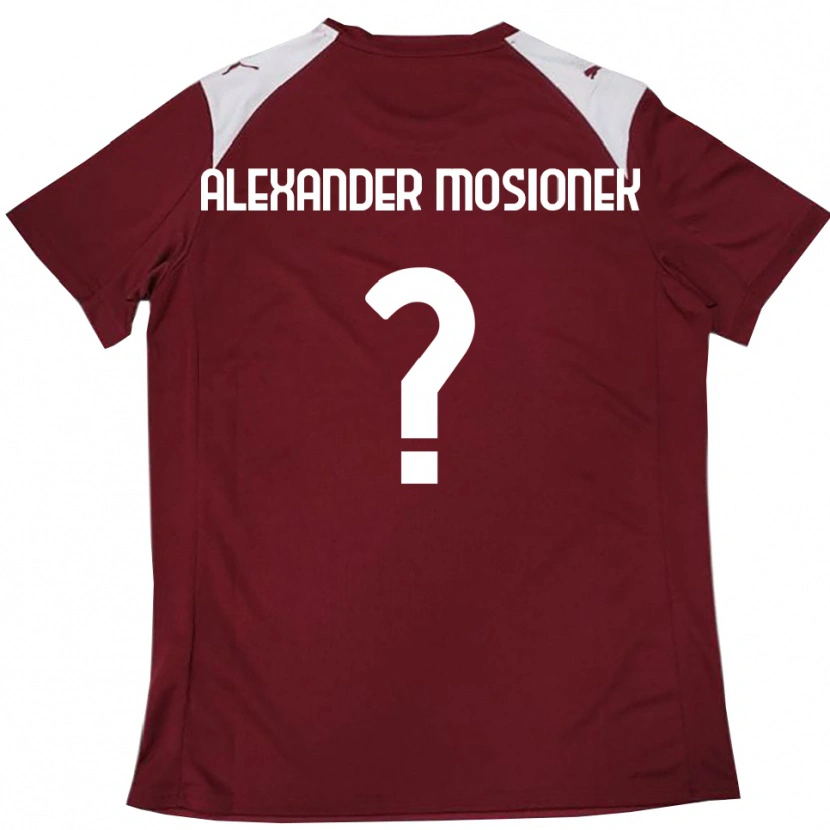 Danxen Damen Kamil Alexander Mosionek #0 Burgunderrot Weiß Heimtrikot Trikot 2025/26 T-Shirt Österreich