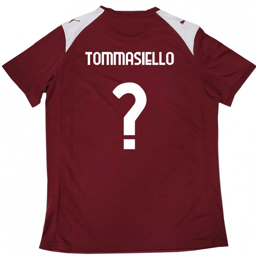 Danxen Damen Francesco Tommasiello #0 Burgunderrot Weiß Heimtrikot Trikot 2025/26 T-Shirt Österreich
