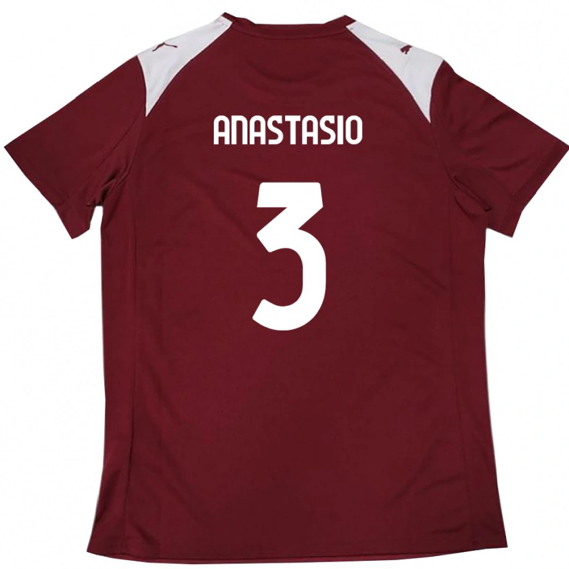 Danxen Damen Armando Anastasio #3 Burgunderrot Weiß Heimtrikot Trikot 2025/26 T-Shirt Österreich