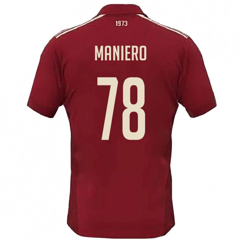 Danxen Damen Luca Maniero #78 Burgunderrot Weiß Heimtrikot Trikot 2025/26 T-Shirt Österreich