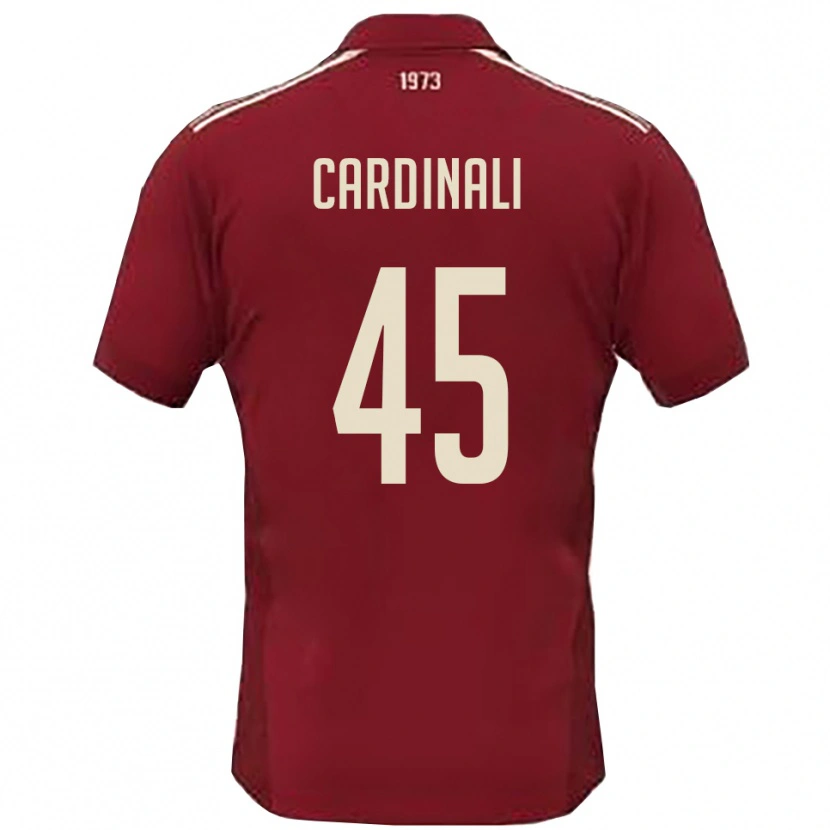 Danxen Damen Matteo Cardinali #45 Burgunderrot Weiß Heimtrikot Trikot 2025/26 T-Shirt Österreich