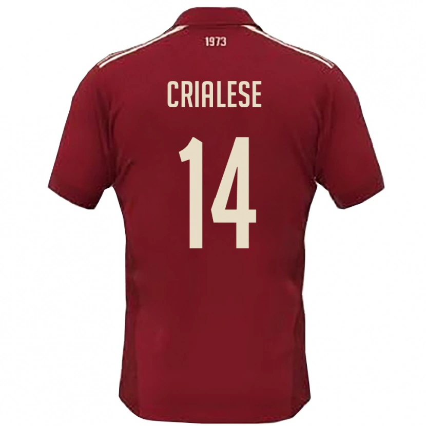 Danxen Damen Carlo Crialese #14 Burgunderrot Weiß Heimtrikot Trikot 2025/26 T-Shirt Österreich