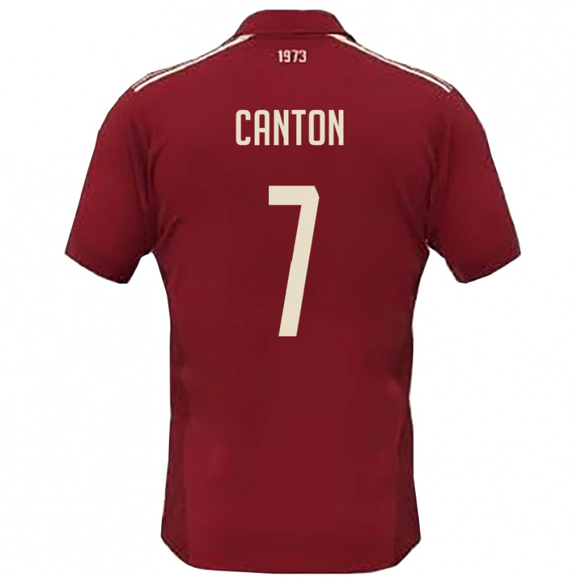 Danxen Damen Mattia Canton #7 Burgunderrot Weiß Heimtrikot Trikot 2025/26 T-Shirt Österreich