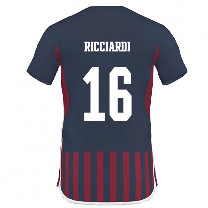 Danxen Damen Manuel Ricciardi #16 Marineblau Rot Heimtrikot Trikot 2025/26 T-Shirt Österreich