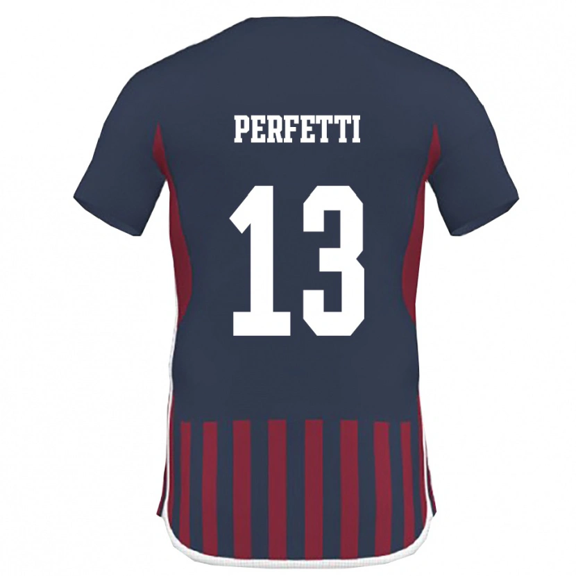 Danxen Damen Daniel Perfetti #13 Marineblau Rot Heimtrikot Trikot 2025/26 T-Shirt Österreich