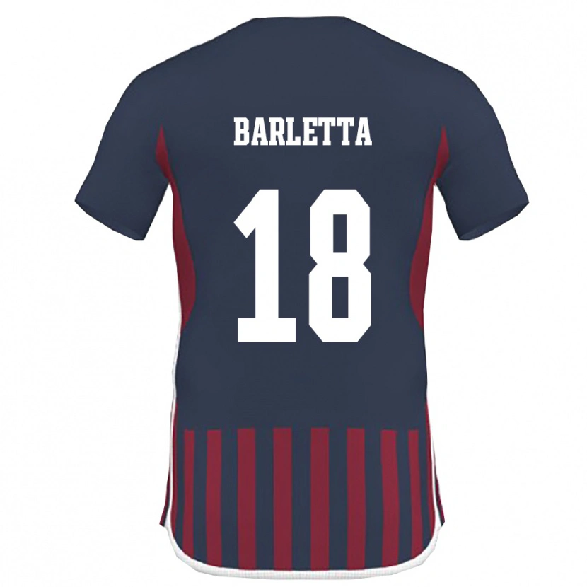 Danxen Damen Emanuele Barletta #18 Marineblau Rot Heimtrikot Trikot 2025/26 T-Shirt Österreich