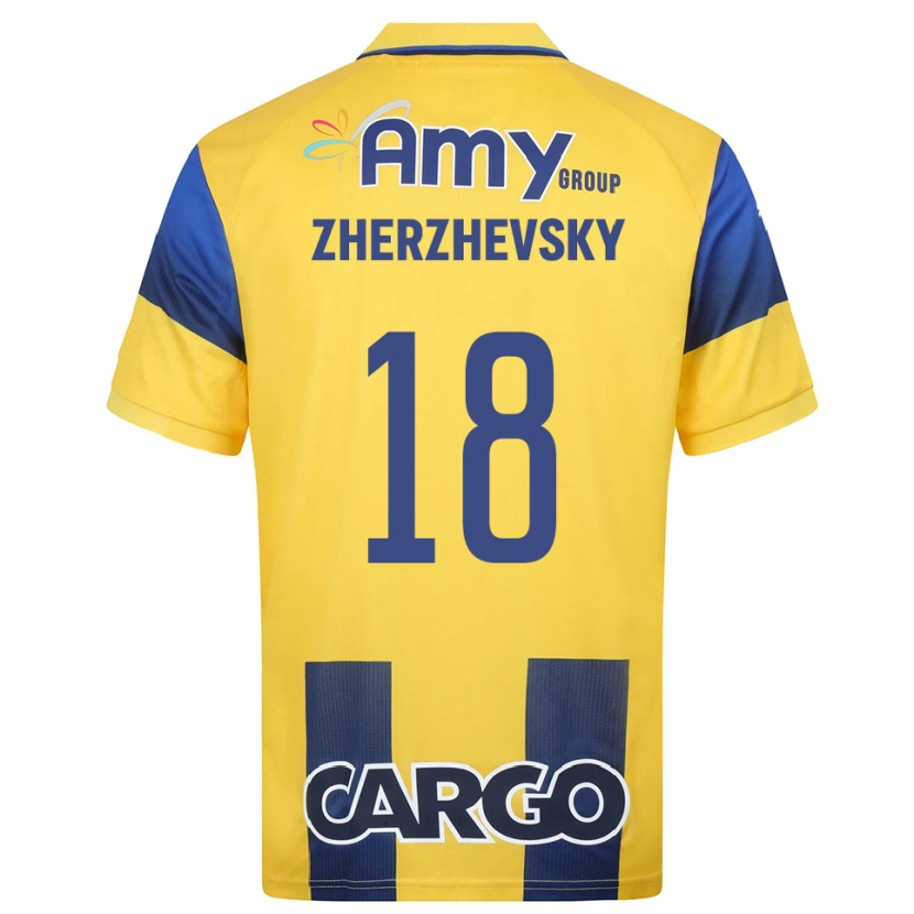 Danxen Damen Roy Zherzhevsky #18 Gelb Marineblau Heimtrikot Trikot 2025/26 T-Shirt Österreich
