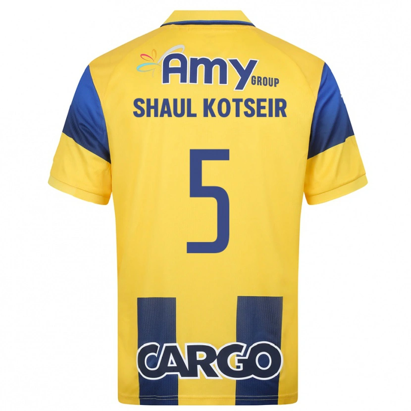 Danxen Damen Yonathan Shaul Kotseir #5 Gelb Marineblau Heimtrikot Trikot 2025/26 T-Shirt Österreich