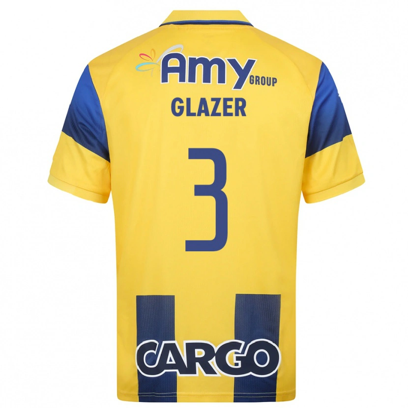 Danxen Damen Amit Glazer #3 Gelb Marineblau Heimtrikot Trikot 2025/26 T-Shirt Österreich