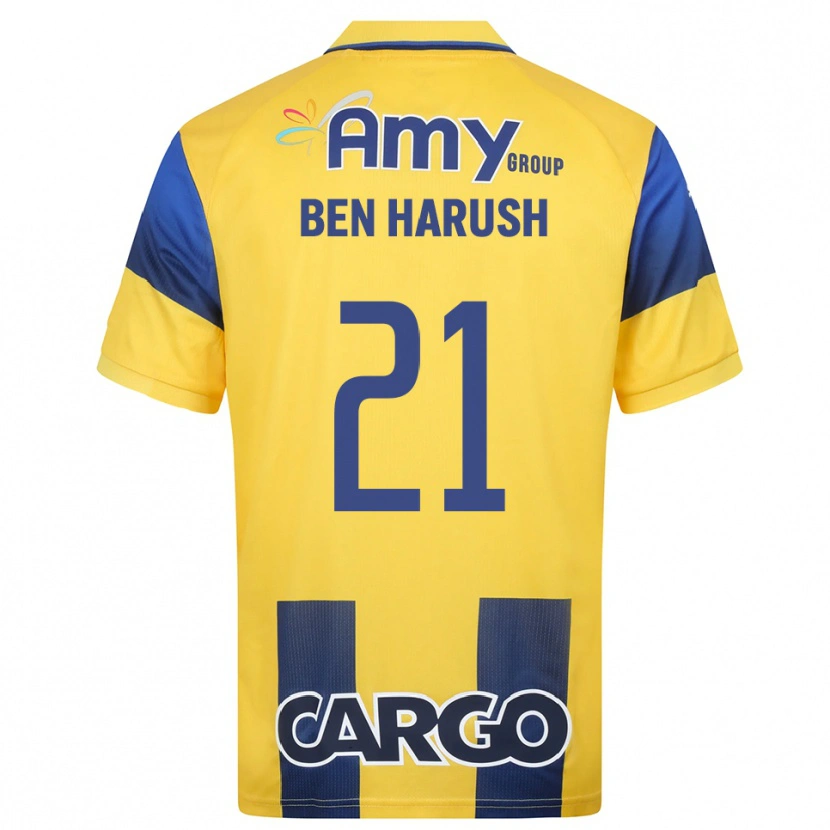 Danxen Damen Noam Ben Harush #21 Gelb Marineblau Heimtrikot Trikot 2025/26 T-Shirt Österreich