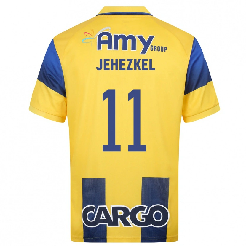 Danxen Damen Sagiv Jehezkel #11 Gelb Marineblau Heimtrikot Trikot 2025/26 T-Shirt Österreich