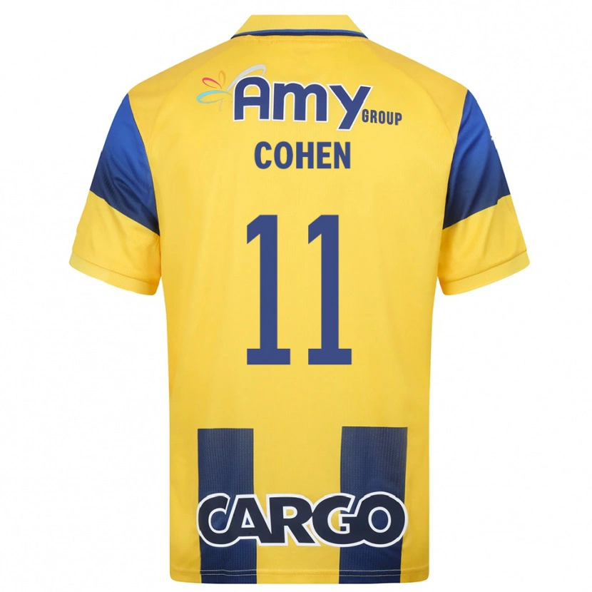 Danxen Damen Yonatan Cohen #11 Gelb Marineblau Heimtrikot Trikot 2025/26 T-Shirt Österreich