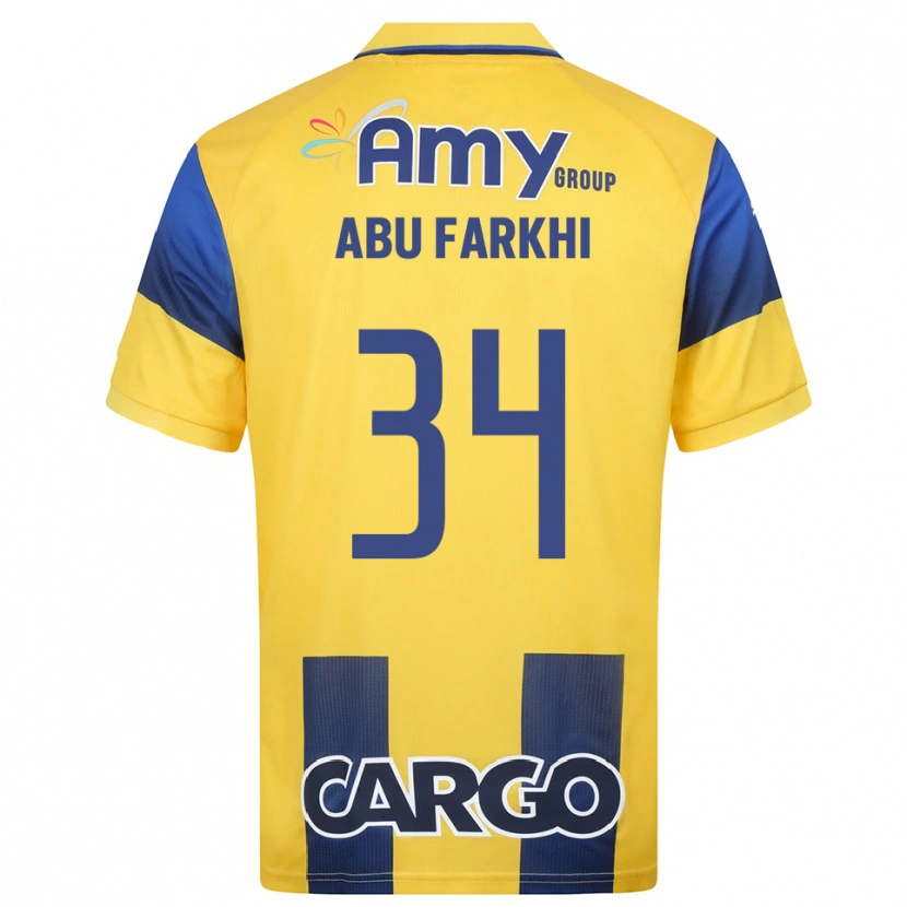 Danxen Damen Sayed Abu Farkhi #34 Gelb Marineblau Heimtrikot Trikot 2025/26 T-Shirt Österreich