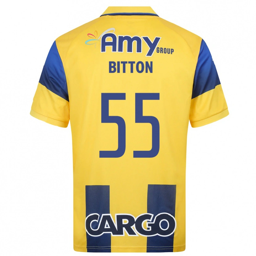 Danxen Damen Nir Bitton #55 Gelb Marineblau Heimtrikot Trikot 2025/26 T-Shirt Österreich