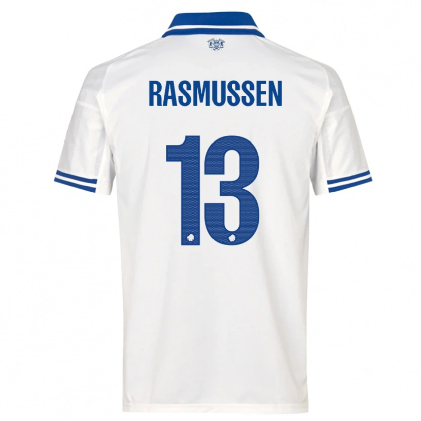 Danxen Damen Sara Rasmussen #13 Weiß Blau Heimtrikot Trikot 2025/26 T-Shirt Österreich