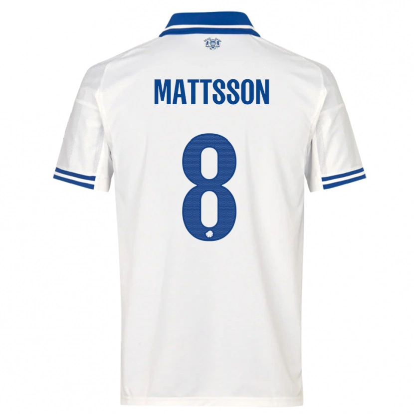 Danxen Damen Magnus Mattsson #8 Weiß Blau Heimtrikot Trikot 2025/26 T-Shirt Österreich