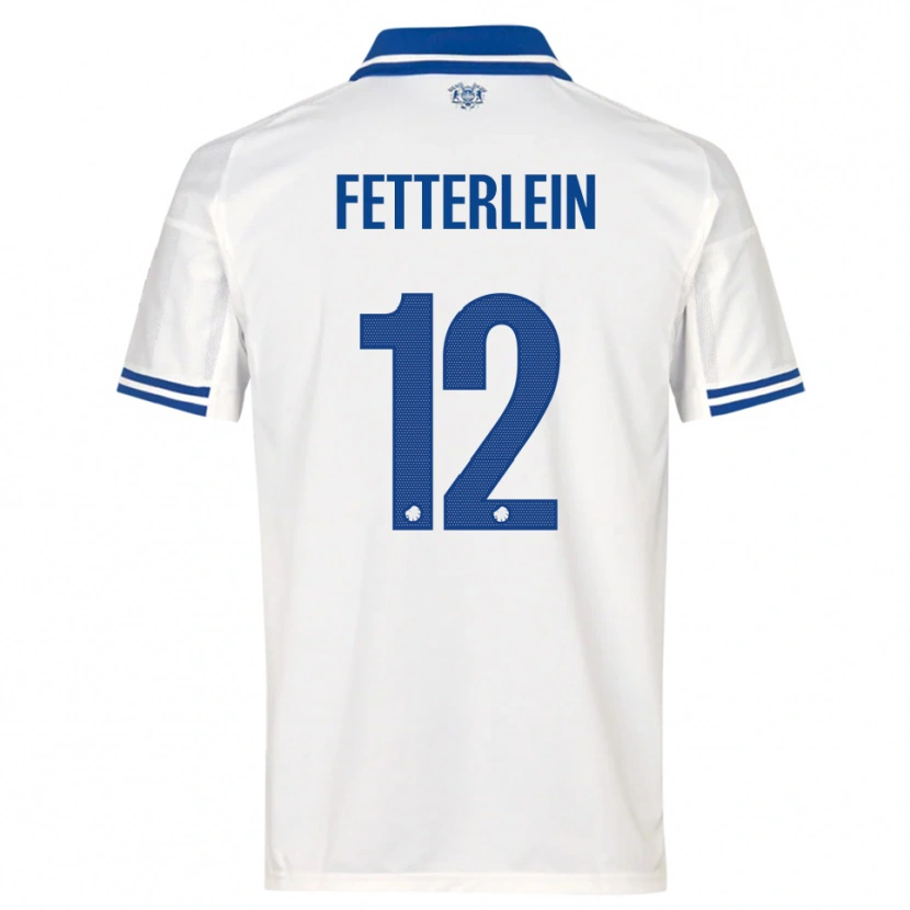 Danxen Damen Sean Fetterlein #12 Weiß Blau Heimtrikot Trikot 2025/26 T-Shirt Österreich