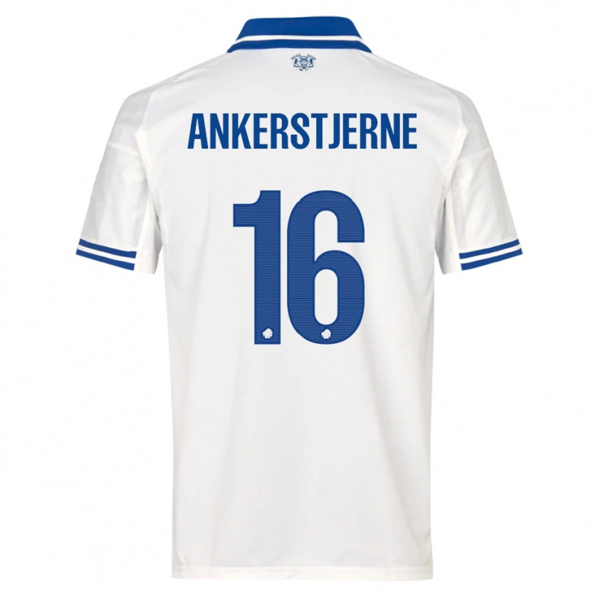 Danxen Damen Ida Ankerstjerne #16 Weiß Blau Heimtrikot Trikot 2025/26 T-Shirt Österreich