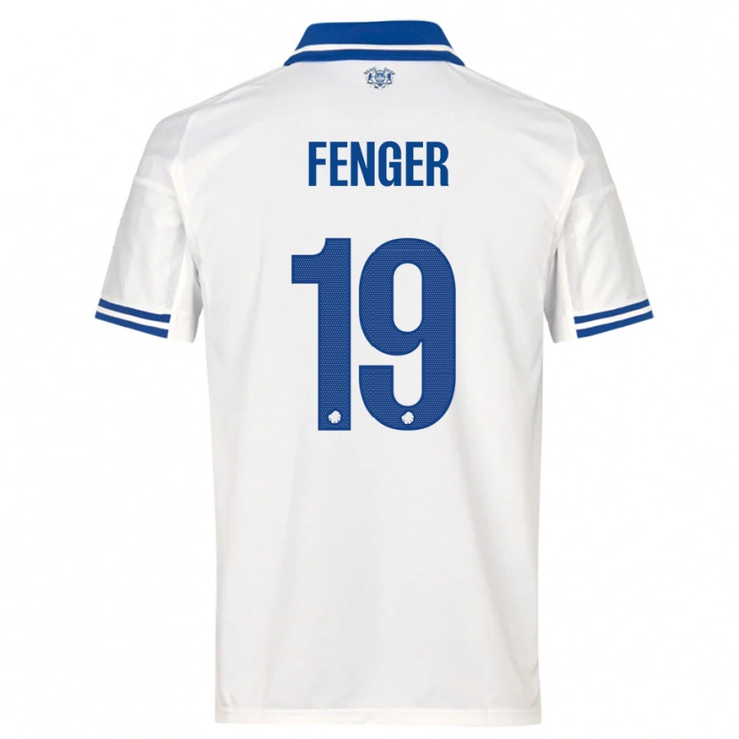 Danxen Damen Oskar Fenger #19 Weiß Blau Heimtrikot Trikot 2025/26 T-Shirt Österreich