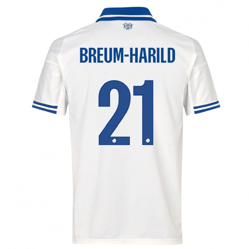 Danxen Damen Tobias Breum-Harild #21 Weiß Blau Heimtrikot Trikot 2025/26 T-Shirt Österreich