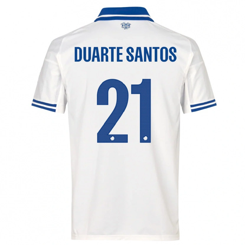 Danxen Damen Gabriel Duarte Santos #21 Weiß Blau Heimtrikot Trikot 2025/26 T-Shirt Österreich