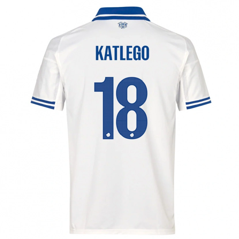 Danxen Damen David Katlego #18 Weiß Blau Heimtrikot Trikot 2025/26 T-Shirt Österreich