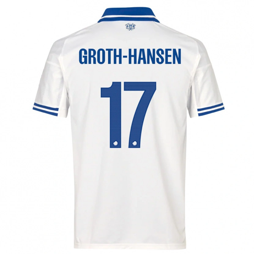 Danxen Damen Paula Groth-Hansen #17 Weiß Blau Heimtrikot Trikot 2025/26 T-Shirt Österreich