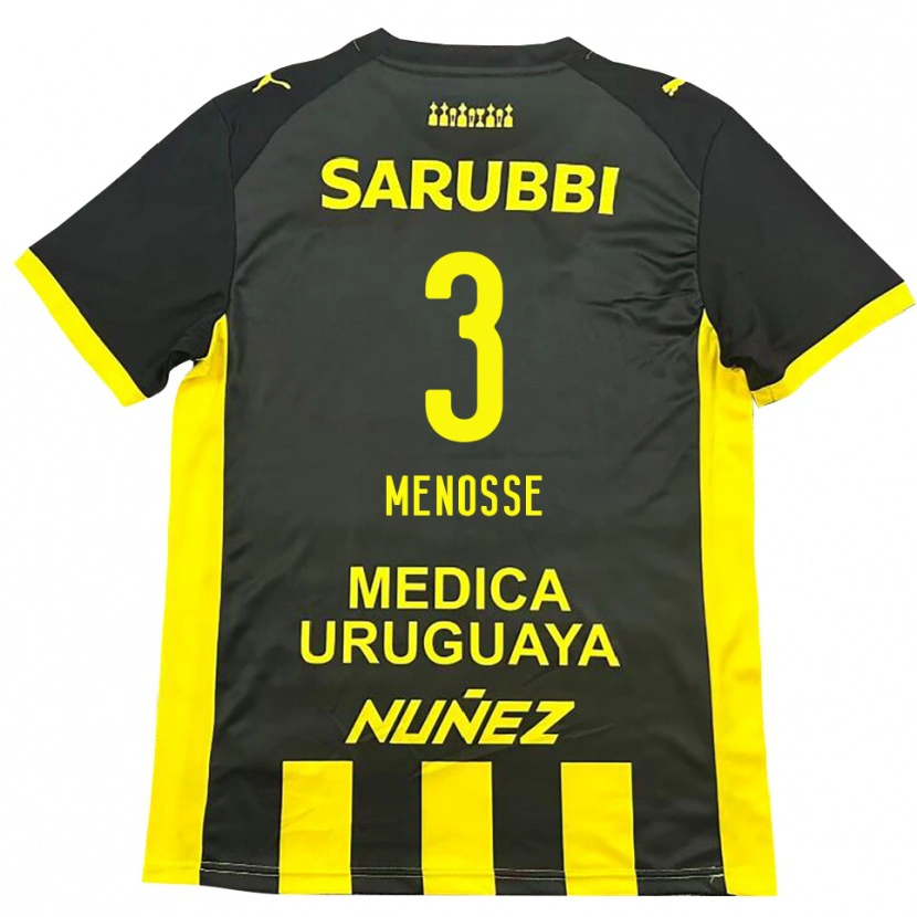 Danxen Damen Hernán Menosse #3 Gelb Schwarz Heimtrikot Trikot 2025/26 T-Shirt Österreich