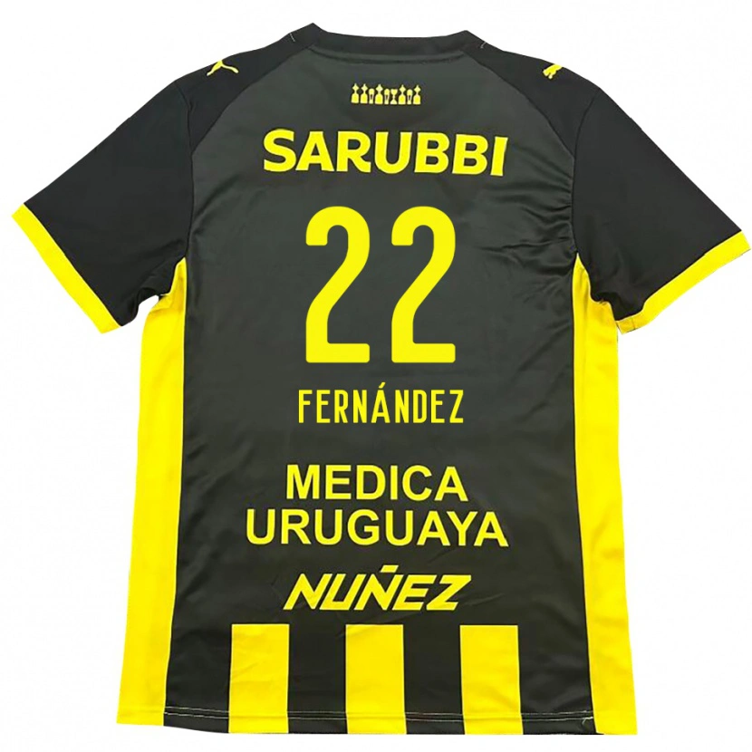 Danxen Damen Francisco Fernández #22 Gelb Schwarz Heimtrikot Trikot 2025/26 T-Shirt Österreich