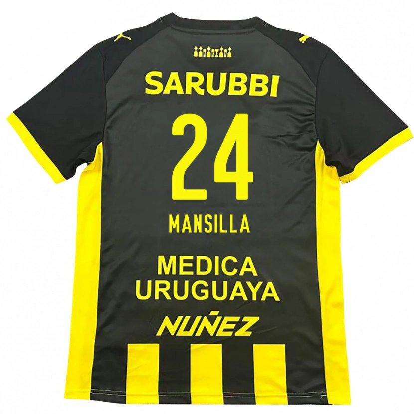 Danxen Damen Brian Mansilla #24 Gelb Schwarz Heimtrikot Trikot 2025/26 T-Shirt Österreich