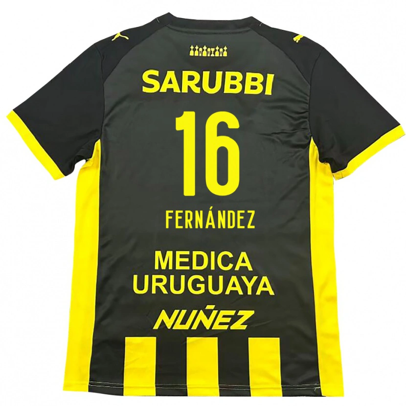 Danxen Damen Adrián Fernández #16 Gelb Schwarz Heimtrikot Trikot 2025/26 T-Shirt Österreich