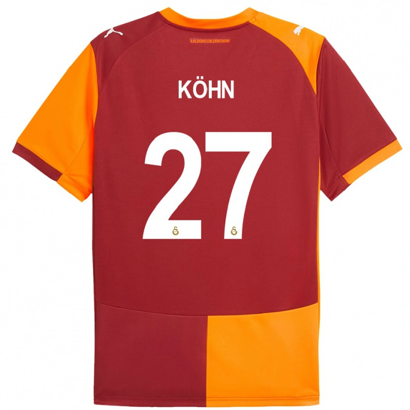 Danxen Damen Derrick Köhn #27 Rot Orange Heimtrikot Trikot 2025/26 T-Shirt Österreich