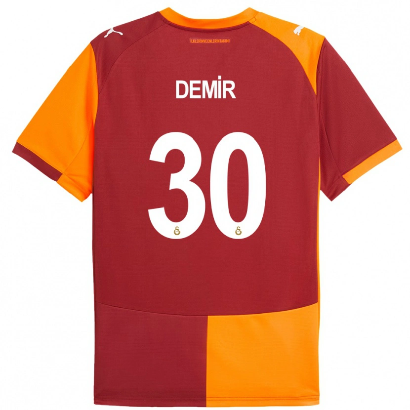 Danxen Damen Yusuf Demir #30 Rot Orange Heimtrikot Trikot 2025/26 T-Shirt Österreich