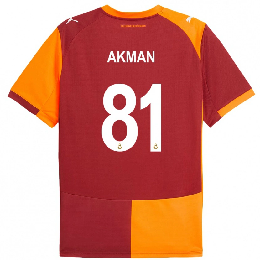 Danxen Damen Hamza Akman #81 Rot Orange Heimtrikot Trikot 2025/26 T-Shirt Österreich