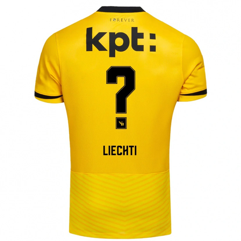 Danxen Damen Robin Liechti #0 Gelb Schwarz Heimtrikot Trikot 2025/26 T-Shirt Österreich