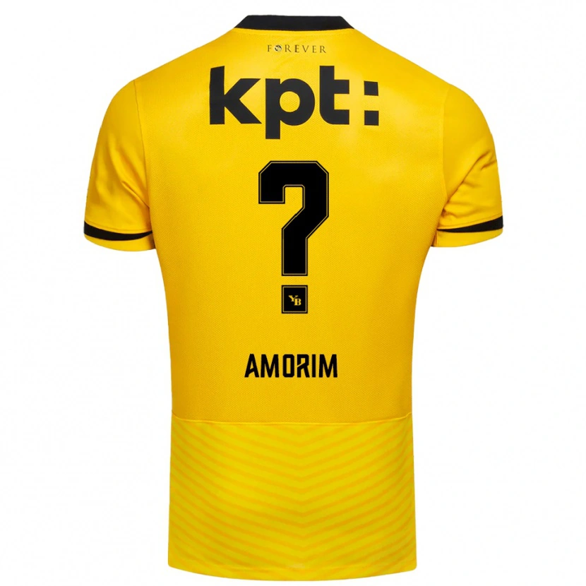 Danxen Damen Rui Amorim #0 Gelb Schwarz Heimtrikot Trikot 2025/26 T-Shirt Österreich