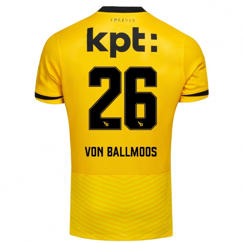 Danxen Damen David Von Ballmoos #26 Gelb Schwarz Heimtrikot Trikot 2025/26 T-Shirt Österreich