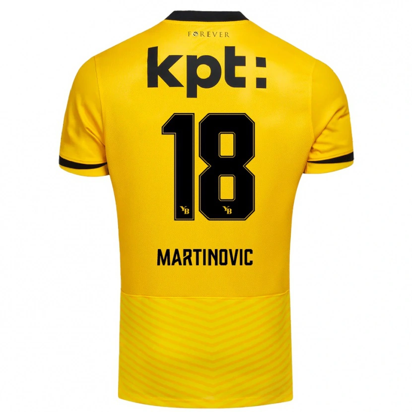 Danxen Damen Denis Martinovic #18 Gelb Schwarz Heimtrikot Trikot 2025/26 T-Shirt Österreich