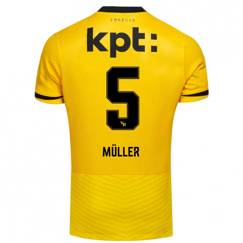Danxen Damen Loy Müller #5 Gelb Schwarz Heimtrikot Trikot 2025/26 T-Shirt Österreich