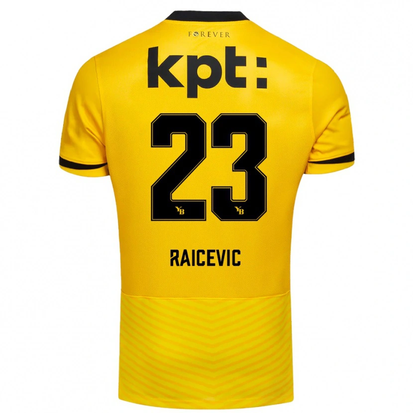 Danxen Damen Stevan Raicevic #23 Gelb Schwarz Heimtrikot Trikot 2025/26 T-Shirt Österreich