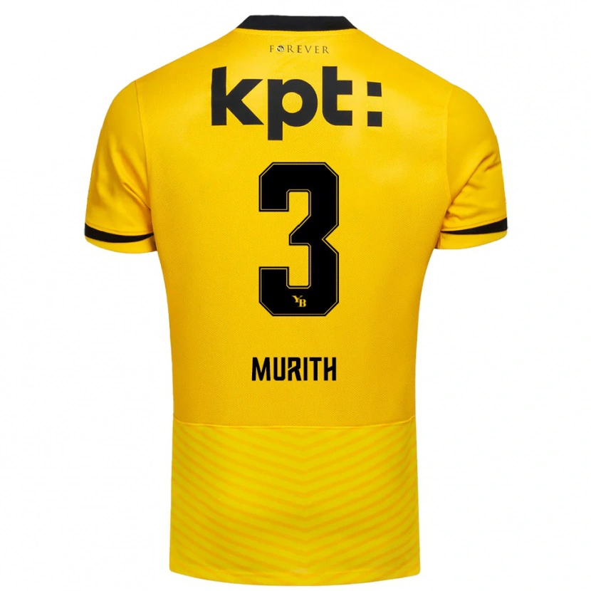 Danxen Damen Tom Murith #3 Gelb Schwarz Heimtrikot Trikot 2025/26 T-Shirt Österreich