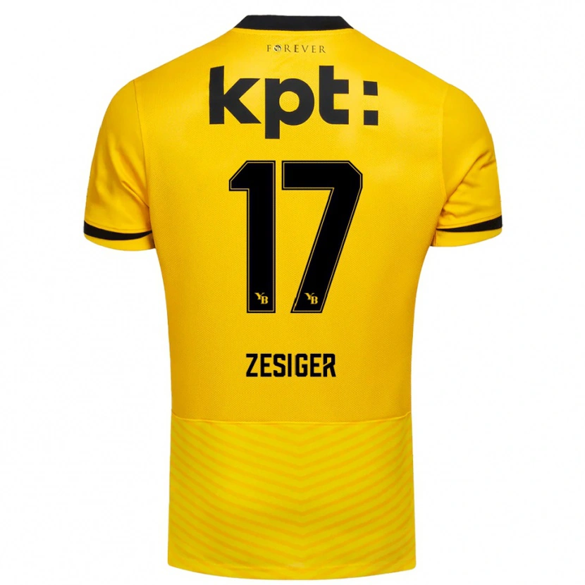 Danxen Damen Navin Zesiger #17 Gelb Schwarz Heimtrikot Trikot 2025/26 T-Shirt Österreich