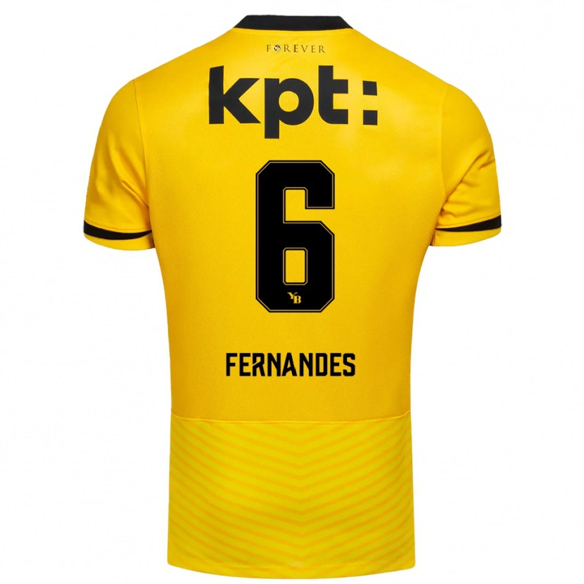 Danxen Damen Edimilson Fernandes #6 Gelb Schwarz Heimtrikot Trikot 2025/26 T-Shirt Österreich