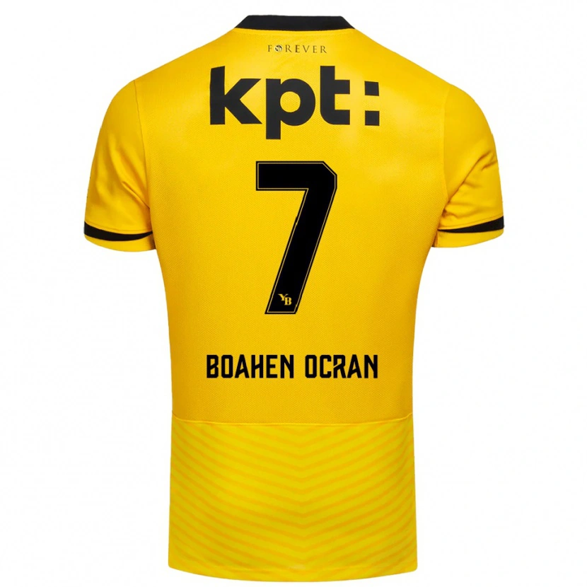 Danxen Damen Bright Boahen Ocran #7 Gelb Schwarz Heimtrikot Trikot 2025/26 T-Shirt Österreich
