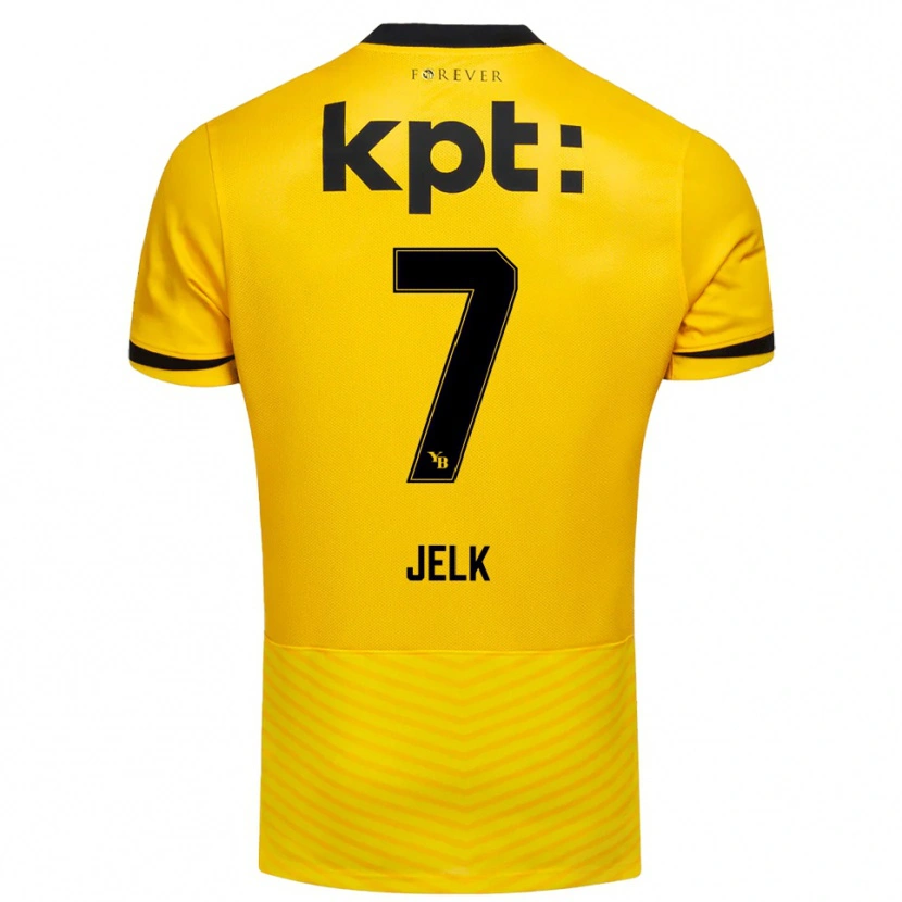 Danxen Damen Jano Jelk #7 Gelb Schwarz Heimtrikot Trikot 2025/26 T-Shirt Österreich