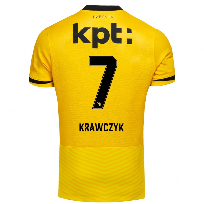Danxen Damen Caroline Krawczyk #7 Gelb Schwarz Heimtrikot Trikot 2025/26 T-Shirt Österreich