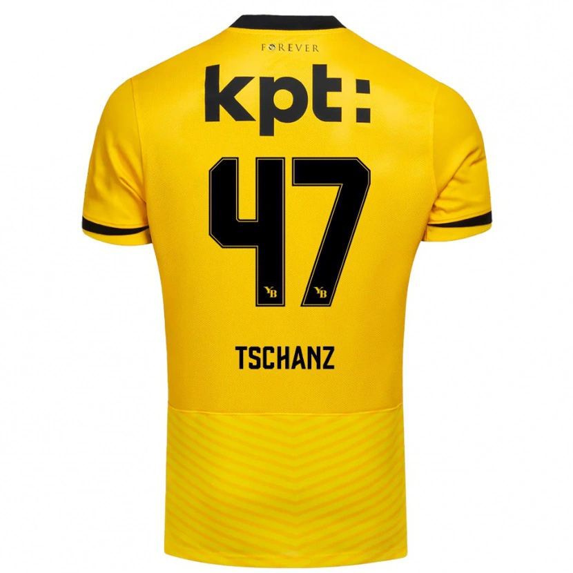 Danxen Damen Noë Tschanz #47 Gelb Schwarz Heimtrikot Trikot 2025/26 T-Shirt Österreich