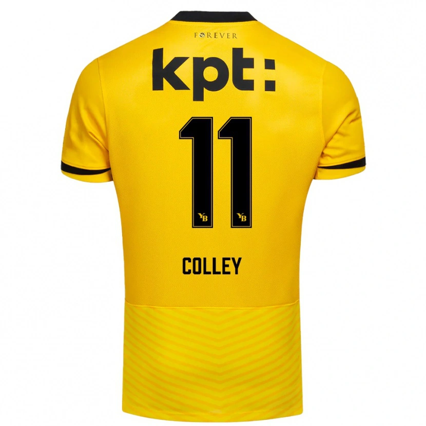 Danxen Damen Ebrima Colley #11 Gelb Schwarz Heimtrikot Trikot 2025/26 T-Shirt Österreich