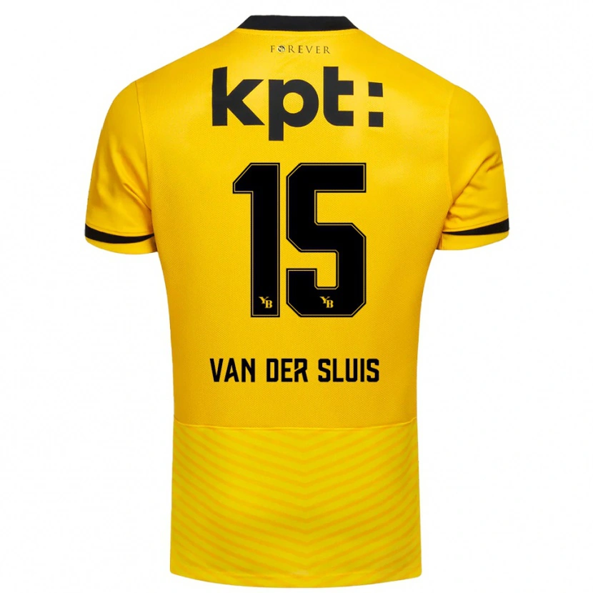 Danxen Damen Gennaro Van Der Sluis #15 Gelb Schwarz Heimtrikot Trikot 2025/26 T-Shirt Österreich